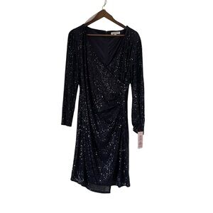 Nanette Lepore sequined semi-casual wrap dress